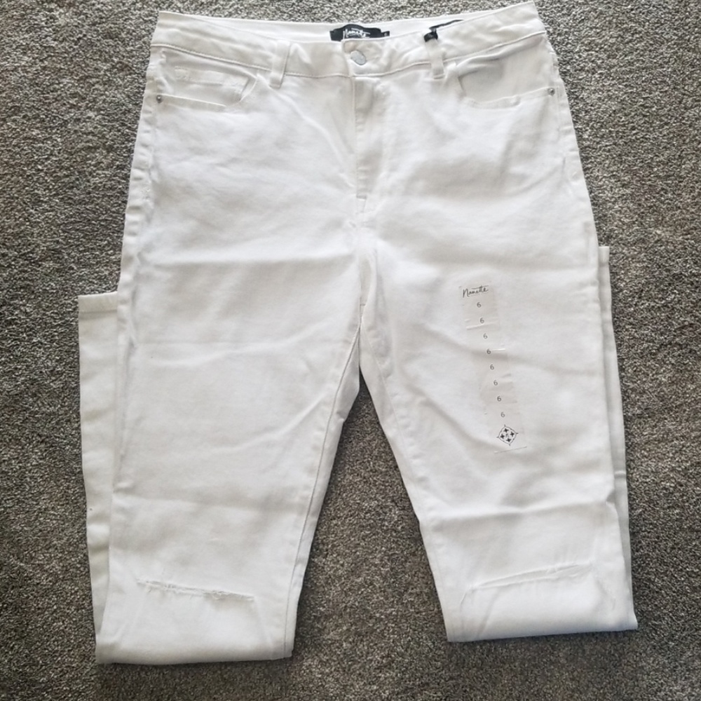 NWT Nanette Lepore White Jeans size 6